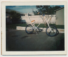 CUSTOM CHOPPER RAT FINK BICYCLE! vtg 1960's HOT ROD BIKE Color POLAROID photo  for sale  Chico