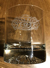 CHIVAS REGAL 12 años Whisky, whisky escocés 10 onzas grabado en vaso y en relieve prístino, usado segunda mano  Embacar hacia Argentina