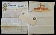 International Stock Food Co Minneapolis 1905 Letterhead, Invoice, Post Card Pro for sale  Shipping to South Africa