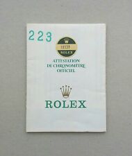 Rolex warranty booklet usato  Corropoli