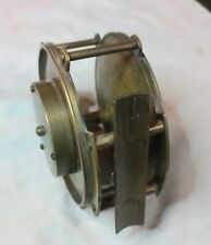 Monster Antique Brass Plate Wind Winch Fishing Reel 102mm for sale  Shipping to South Africa