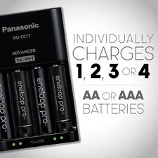 Panasonic BQ-CC17 / Cargador de batería individual avanzado eneloop SOLAMENTE / 4 LED segunda mano  Embacar hacia Argentina