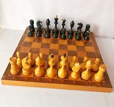 Conjunto de xadrez soviético - xadrez de madeira URSS - conjunto completo de xadrez vintage 1970 comprar usado  Enviando para Brazil
