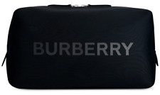 Bolsa de beleza BURBERRY preta bolsa de higiene estojo de viagem cosmético kit duplo nova, usado comprar usado  Enviando para Brazil