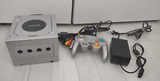 Console Nintendo GameCube prata DOL-101 com cabos e controle funciona comprar usado  Enviando para Brazil