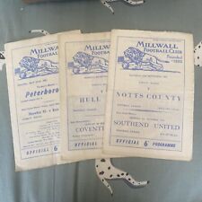 Millwall programmes for sale  LONDON