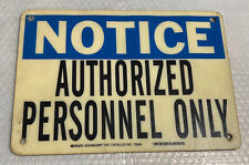 Authorized personnel safety for sale  Norwalk