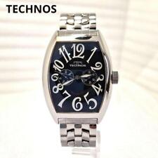 Relógio Technos T4241 masculino preto retangular 30 mm quartzo vintage fabricado na Suíça, usado comprar usado  Enviando para Brazil