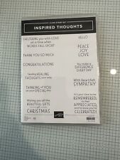 Stampin inspired thoughts for sale  DARLINGTON