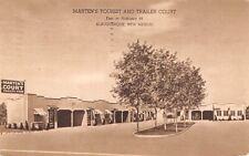 Cartão postal quase perfeito: Marten's Tourist & Trailer Court, Albuquerque, Route 66, publicado '41 comprar usado  Enviando para Brazil