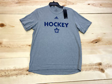 Camisa masculina Toronto Maple Leafs cinza média NHL hóquei desempenho Aero Adidas comprar usado  Enviando para Brazil