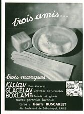 Publicité ancienne gants d'occasion  France