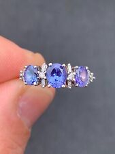 14ct gold diamond tanzanite ring for sale  Shipping to South Africa