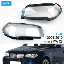 Lámpara de faro transparente cubierta de lente adecuada para BMW X3 E83 L R par PC 2003-2010 segunda mano  Embacar hacia Argentina