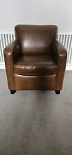Single leather sofa for sale  HITCHIN