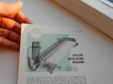 PHOTOCOPIER HISTORY rare ADVERTSING PAMPHLET 1960s era ADMEL DYELINE for sale  Shipping to South Africa