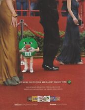 2010 Mars M&M's Candy - Miss Green At Red Carpet Event Line - Print Ad Photo Art for sale  Shipping to South Africa