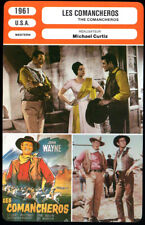 FICHE / CARTE / CARD : LES COMANCHEROS - John Wayne,Ina Balin,M.Curtiz - 1961 comprar usado  Enviando para Brazil