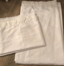 DUNELM White Voile Curtains Fully Lined Pencil Pleat Pair, used for sale  Shipping to South Africa