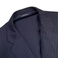 Usado, Terno de lã masculino 50 R Brooks Brothers 1818 Madison X Estrato azul marinho listrado comprar usado  Enviando para Brazil
