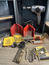 Vintage Black & Decker Electric Tool Kit Metal Wall Cabinet DRILL And Drill Set for sale  Shipping to South Africa