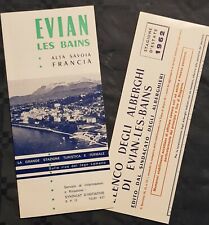 DEPLIANTS TURISTICI-EVIAN LES BAINS-ALTA SAVOIA-FRANCIA-STAGIONE 1962 segunda mano  Embacar hacia Argentina