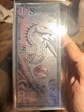 1 silver dragon silverback note limited Edition #10,129 Of 100,000. for sale  Shipping to South Africa