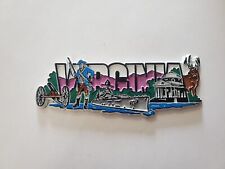 VINTAGE FRIDGE MAGNET VIRGINIA BLOCK LETTERS , used for sale  Shipping to South Africa