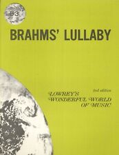 Brahms' Lullaby Sheet Music Lowrey Organ 1971 Wonderful World Of Music #53 for sale  Shipping to South Africa