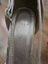 Silver evening sandals for sale  CROYDON