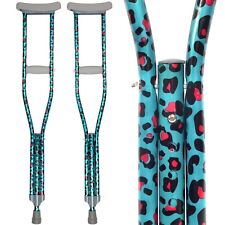 Crutches teal leopard for sale  Cypress