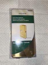 Gate House Lock & Entry Door Reinforcer, Brass Finish, Model U9547-L (Open Box), used for sale  Shipping to South Africa