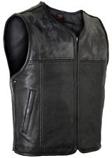 Mens biker black for sale  Shipping to Ireland