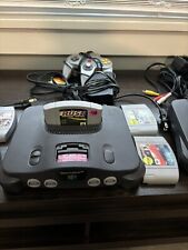 Paquete de consola Nintendo 64 N64 - PROBADO Y FUNCIONANDO CON PAQUETE DE SALTO segunda mano  Embacar hacia Mexico