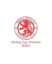 2004 middlesbrough carling for sale  GUISBOROUGH