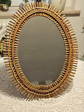 Specchio ovale vimini usato  Rimini