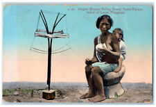 c1910 Ifugao Woman Rolling Thread Nueva Viscaya Luzon Philippines Postcard for sale  Shipping to South Africa