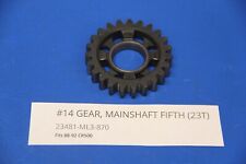 1991 88-92 CR500R CR500 Transmission Tranny Mainshaft Gear #14 Fifth (23T) for sale  Shipping to South Africa