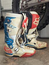 Botas Fox Instincts tamanho 10 - Vermelho branco e azul Dirtbike Motocross MX RARAS comprar usado  Enviando para Brazil