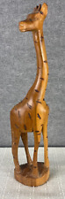 Hand Carved Wooden Giraffe 14.5 x 3 x 2 inches. for sale  Shipping to South Africa