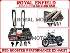 Royal Enfield "RED ROOSTER PERFORMANCE EXHAUST" For Super Meteor 650, used for sale  Shipping to South Africa