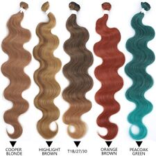 Body Wave Bundles Hair Weaving Soft Natural Synthetic Hair Extensions Colorful for sale  Shipping to South Africa