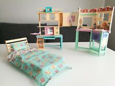 Barbie All Around Home Bedroom und Kitchen Playset Schlafzimmer Bett Küche Kombi comprar usado  Enviando para Brazil