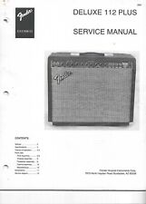 Amplificador manual de serviço Fender Deluxe 112 Plus, usado comprar usado  Enviando para Brazil