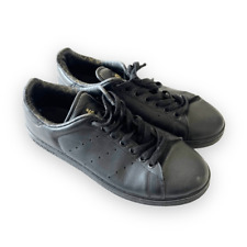 Tênis Adidas Stan Smith Core de Couro Preto Masculino Tamanho 8.5 Y2K Retro Street comprar usado  Enviando para Brazil