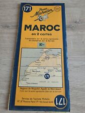 Ancienne Carte Michelin N° 171 : Maroc 1950 d'occasion  Braine