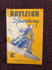 Speedway programme rayleigh for sale  POOLE