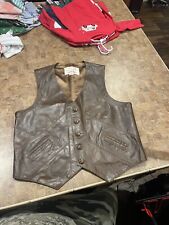Grais leather vest for sale  Girdler