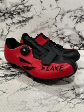 Chuteiras de ciclismo Lake MX176 BOA vermelhas/pretas masculinas tamanho 6 UE 40 novas comprar usado  Enviando para Brazil