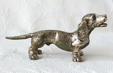 PEWTER DACHSHUND DOG FIGURINE / SCULPTURE – STANDING - LENGTH 15.5cm – HEAVY for sale  Shipping to South Africa